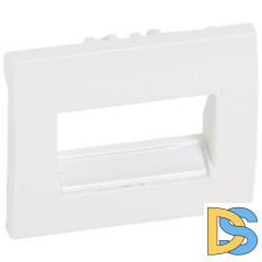 Лицевая панель Legrand Galea Life розетки RJ45 с держателем этикеток белая 777075