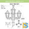 Уличный фонарь Fumagalli Gigi Bisso/Anna E22.156.S31.WYF1R