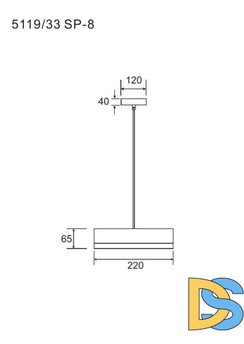 Подвесной светильник Divinare Vaso 5119/33 SP-8