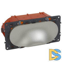 Комплект для подключения плазменных и ЖК телевизоров Legrand Celiane титановая 068500