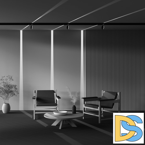 Трековый магнитный светильник Maytoni Outline TR090-2-6W3K-B