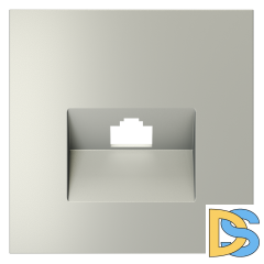 Накладка для розетки компьютерной RJ45 кат.6, S70 (сталь)