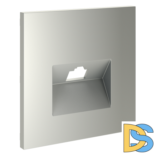 Накладка для розетки компьютерной RJ45 кат.6, S70 (сталь)