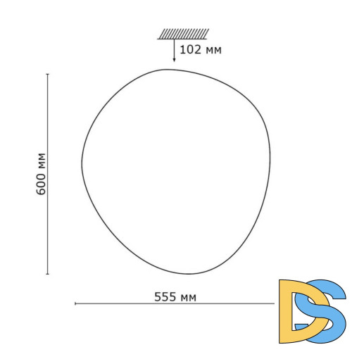 Настенно-потолочный светодиодный светильник Sonex Stone 2039/EL