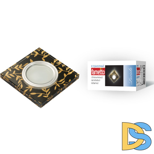 Встраиваемый светильник Fametto Luciole DLS-L205 GU5.3 CHROME/BLACK UL-00000380