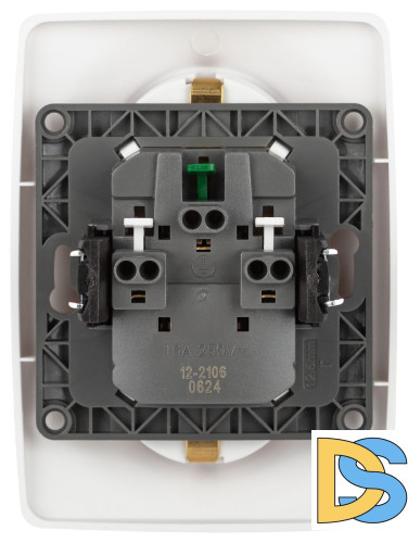 Розетка двухместная Эра 12-2106-01М Б0065721