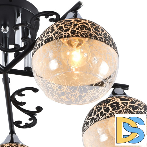 Люстра на штанге Reluce 01277-0.3-05B BK+CR