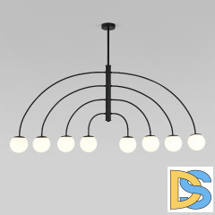 Люстра на штанге Eurosvet Cenacolo 30179/8 черный a069122
