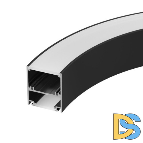 Алюминиевый профиль Arlight SL-ARC-5060-D1500-A90 Black (дуга 1 из 4) 029270