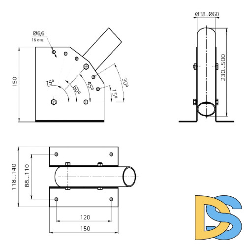 Кронштейн Gauss 903265103