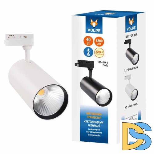 Трековый светодиодный светильник Volpe ULB-Q276 40W/3000К White UL-00005946