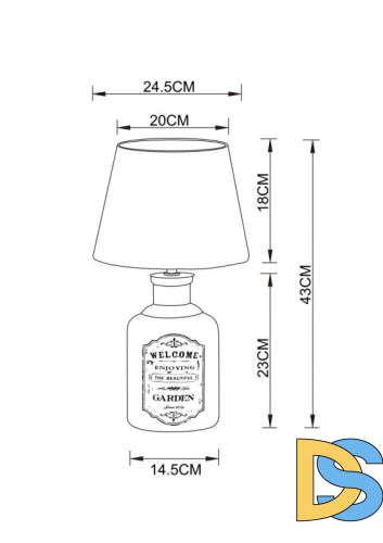 Настольная лампа ARTE Lamp A4272LT-1GY