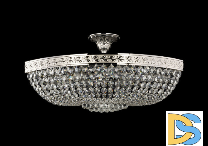 Люстра на штанге Bohemia Ivele Crystal 19283/60IV Ni