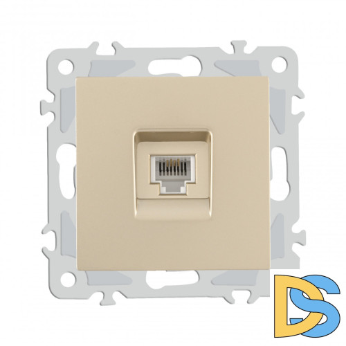 Розетка телефонная RJ11 Arte Milano 206.51-1.shampan