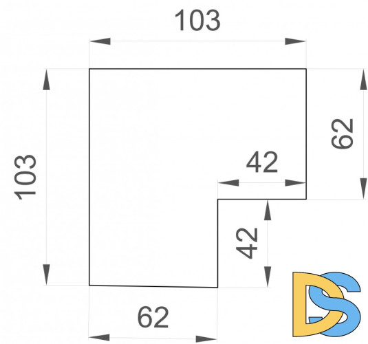 Угол профиля Denkirs Smart TR3041-AL