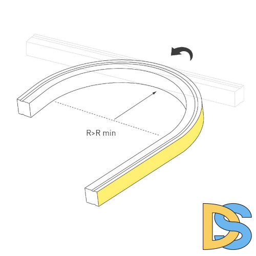 Грейзер Arlight THOR-TOP-B70-10x10mm 24V Warm3000 (15 W/m, IP67, 5m, wire x2) 045318