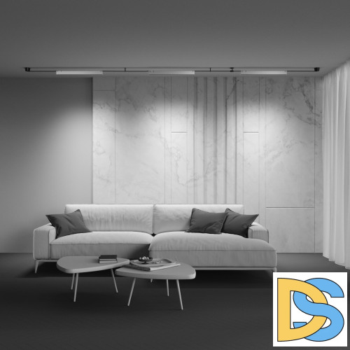 Трековый светильник Maytoni Points TR128B-24W4K-M-W