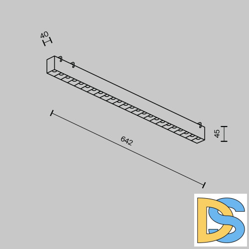 Трековый светильник Maytoni Points TR128B-24W4K-M-W