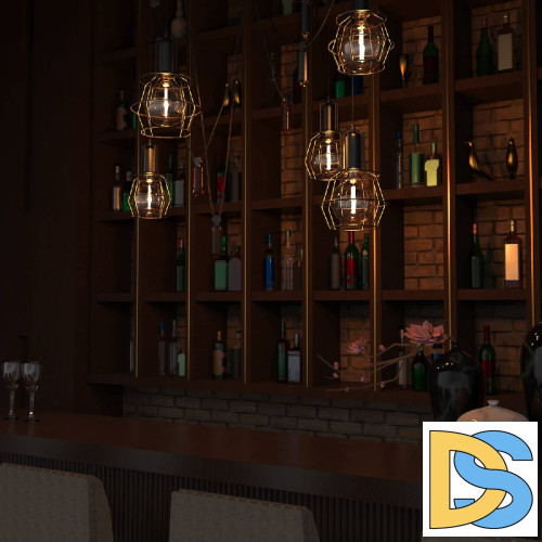 Лампа светодиодная филаментная Gauss E27 6W 2700K шар янтарный 154802118