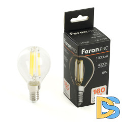 Лампа светодиодная Feron LB-1708 E14 8W 4000K 51260