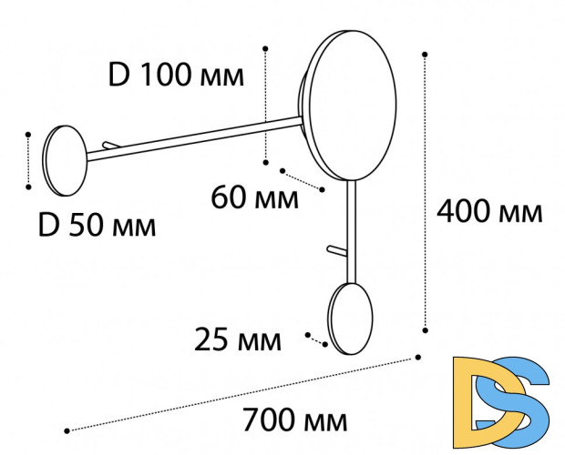 Настенный светильник Italline IT03-1436 black