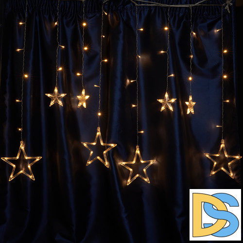 Светодиодная гирлянда бахрома Звезды Feron CL29 48613