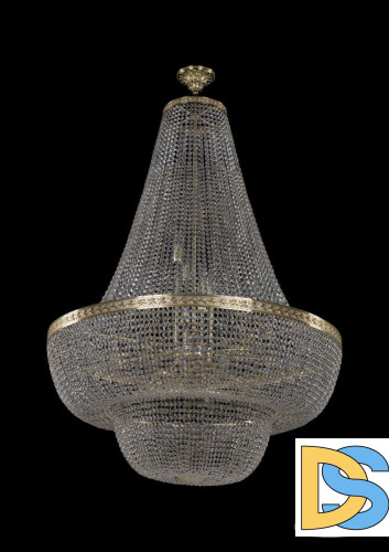 Люстра на штанге Bohemia Ivele Crystal 19091/H2/100IV G