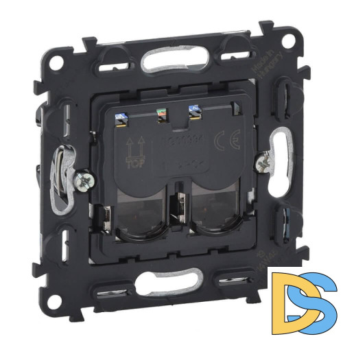 Информационная розетка RJ45 двойная Legrand Valena Мех In Matic Life 5 кат UTP 753041