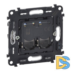 Информационная розетка RJ45 двойная Legrand Valena Мех In Matic Life 5 кат UTP 753041
