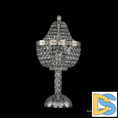 Настольная лампа Bohemia Ivele Crystal 19281L4/H/20IV Ni
