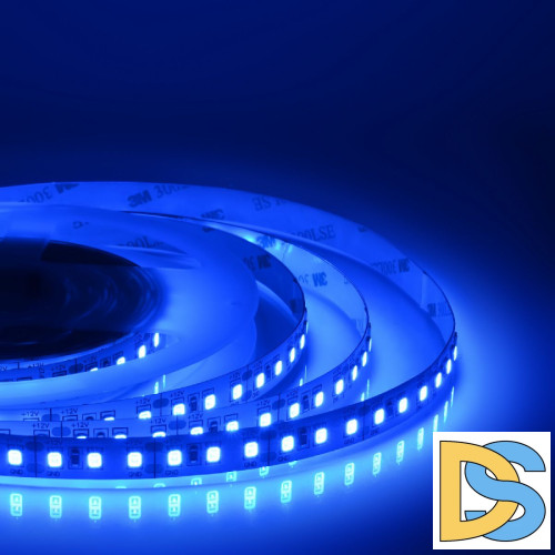 Светодиодная лента Apeyron 12В 2835 20Вт/м синий 5м IP20 00-106