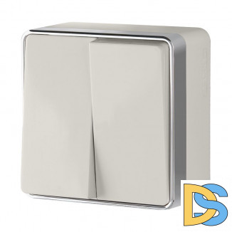 Выключатель Werkel 2 клавиши Gallant (слоновая кость) W5020003