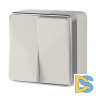 Выключатель Werkel 2 клавиши Gallant (слоновая кость) W5020003