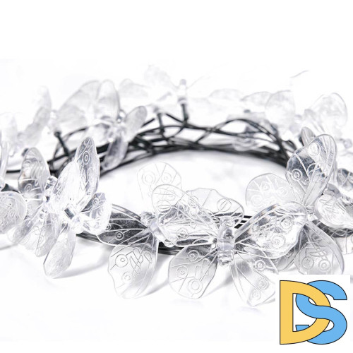 Гирлянда на солнечных батареях (UL-00006557) Uniel Бабочки USL-S-129/PT4000 Butterflies