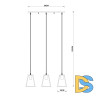 Подвесной светильник Arte Lamp Brussels A8030SP-3WH