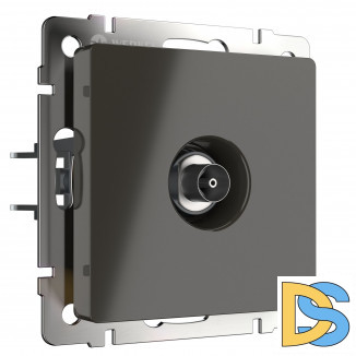 ТВ-розетка оконечная  (серо-коричневый) WL07-TV