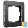 Рамка на 1 пост Werkel Platinum черный алюминий 4690389184420 W0012608