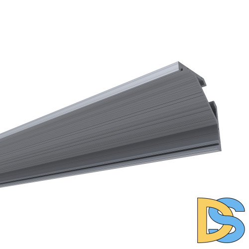 Профиль угловой накладной Apeyron ширина ленты до 10мм (рассеиватель, заглушки - 2шт) 08-08