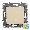 Переключатель одноклавишный Legrand Etika с подсветкой 10A 250V слоновая кость 672315