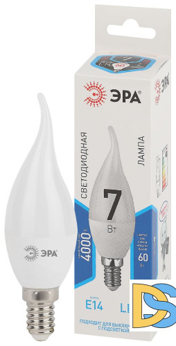 Лампа светодиодная Эра E14 7W 4000K LED BXS-7W-840-E14 Б0028483