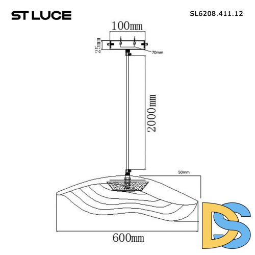 Подвесной светильник ST Luce Oasis SL6208.411.12