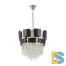 Подвесная люстра Lumina Deco Kruvia LDP 7045-400 BK+CHR