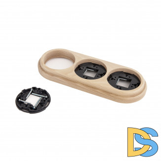 Рамка на 3 поста (светлый бук) W0035224