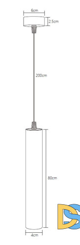 Подвесной светодиодный светильник Fiberli Tube480BW 12110301