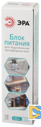 Блок питания Эра 120Вт DC12В 10A IP20 LP-LED-120W-IP20-12V-S Б0061124
