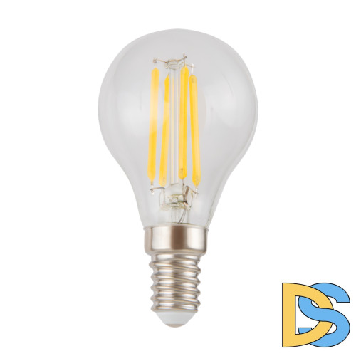 Лампа светодиодная филаментная диммируемая Voltega E14 5W 4000K груша прозрачная VG10-G1E14cold5W-FD 8465