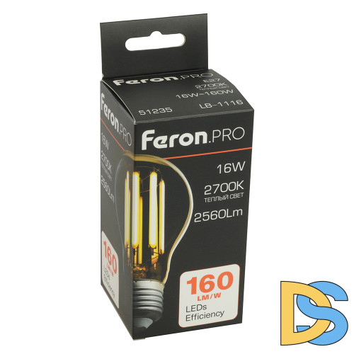 Светодиодная лампа Feron LB-1116 E27 16W 2700K 51235