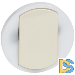 Лицевая панель Legrand Celiane выключателя одноклавишного с контурной подсветкой слоновая кость 067884