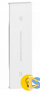 Лицевая панель для выключателей рольставень (вертикальное размещение) 1М белый Btichino Living Now