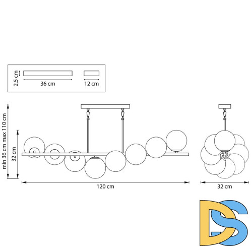 Подвесная люстра Lightstar Croco 815183